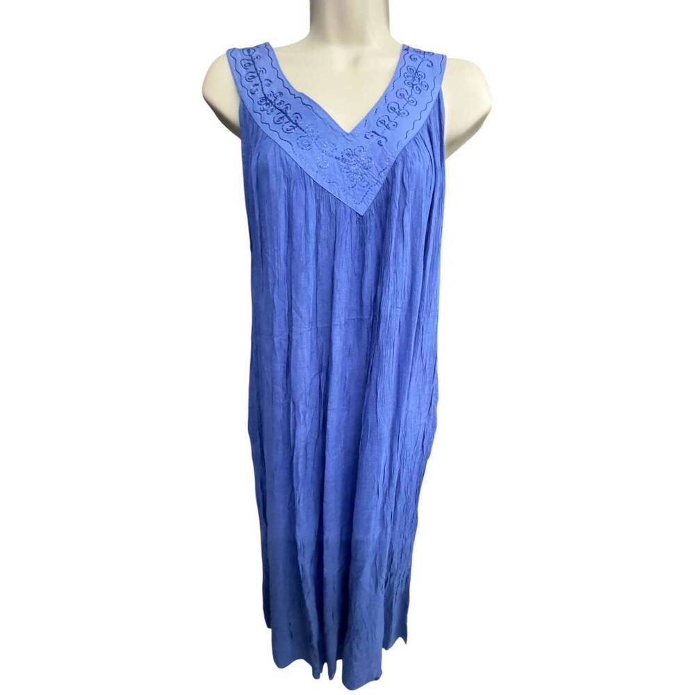 NEW NF women's breezy sleeveless dress in denim blue